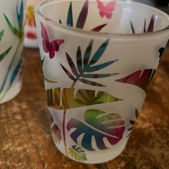 PartyLite Tropical Fun tealight and votive pair matching set - Picture 3 of 12